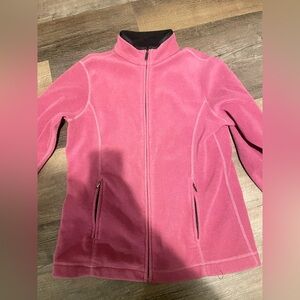 Eddie Bauer Raspberry Fleece Jacket
